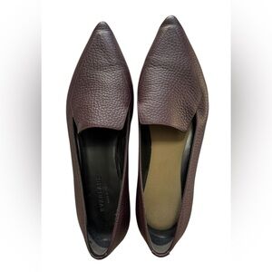 Everlane Women's The Boss Burgundy  Leather Loafers Size 10
